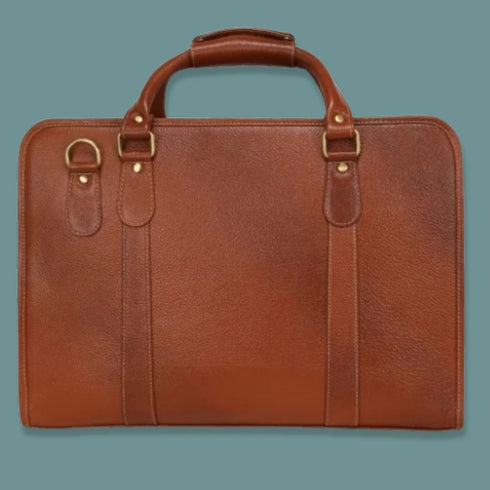 Daksh Genuine Leather Briefcase Laptop Bag Mozri